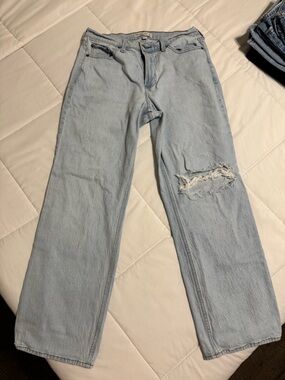 Abercrombie & Fitch The Baggy Low Rise Jeans Curve Love 29R/Size 8